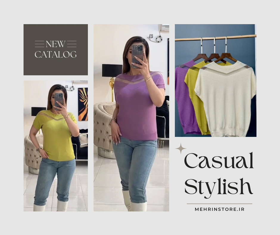 انواع بلوز بافت