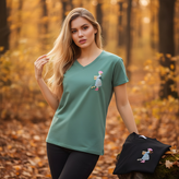 تیشرت گلدوزی اقتصادی فری سایز تا ۴۲