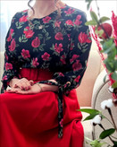 شومیز یلدایی کرپ بوگاتی سایزبندی و رنگبندی